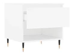 Mesa de centro madera de ingeniería blanco 50x46x50 cm