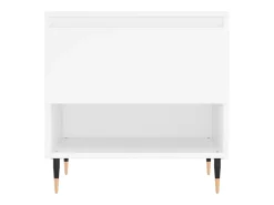 Mesa de centro madera de ingeniería blanco 50x46x50 cm