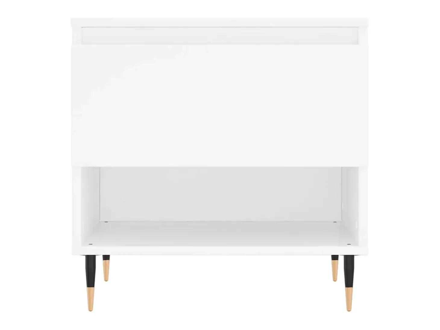 Mesa de centro madera de ingeniería blanco 50x46x50 cm