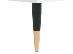 Mesa de centro madera de ingeniería blanco 50x46x50 cm