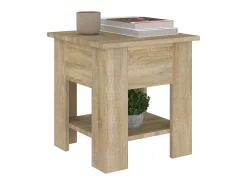 Mesa de centro madera de ingeniería roble Sonoma 40x40x42 cm ES90490