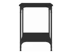 Mesa de centro madera de ingeniería negro 40x40x55 cm