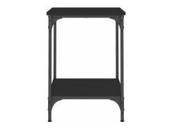 Mesa de centro madera de ingeniería negro 40x40x55 cm
