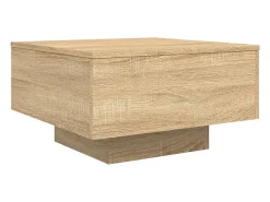 Mesa de centro madera de ingeniería roble Sonoma 55x55x31 cm
