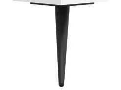 Mesa de centro madera de ingeniería blanca 50x50x40 cm