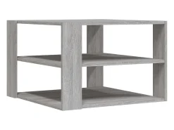 Mesa de centro madera de ingeniería gris Sonoma 59,5x59,5x40 cm