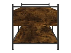 Mesa de centro madera de ingeniería roble ahumado 99x50x50 cm