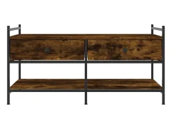 Mesa de centro madera de ingeniería roble ahumado 99x50x50 cm