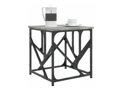 Mesa de centro madera de ingeniería gris Sonoma 45x45x47,5 cm