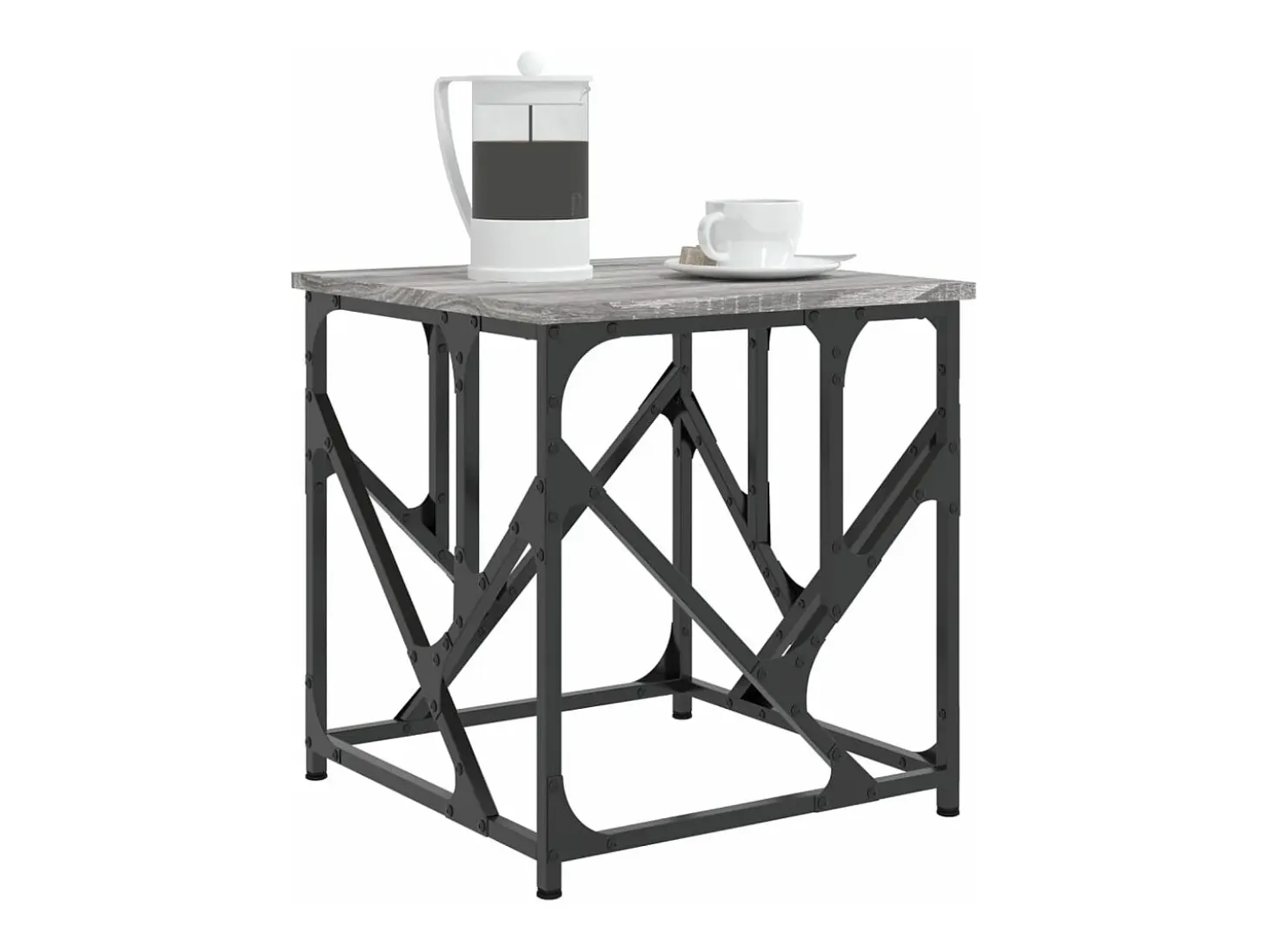 Mesa de centro madera de ingeniería gris Sonoma 45x45x47,5 cm