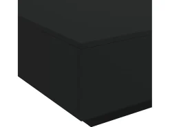 Mesa de centro madera de ingeniería negro 80x80x31 cm