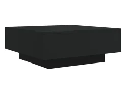 Mesa de centro madera de ingeniería negro 80x80x31 cm