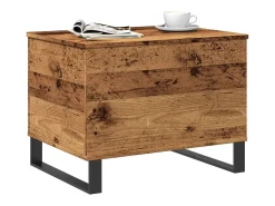Mesa de centro madera de ingeniería envejecida 60x44,5x45 cm
