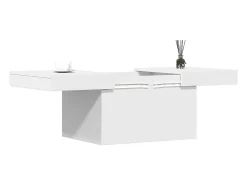 Mesa de centro madera de ingeniería blanco 100x55x40 cm