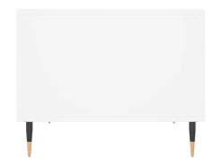 Mesa de centro madera de ingeniería blanca 60x50x40 cm