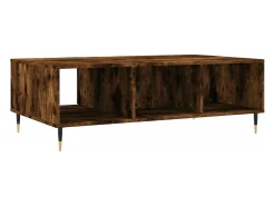 Mesa de centro madera de ingeniería roble ahumado 104x60x35 cm