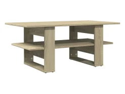 Mesa de centro madera de ingeniería roble Sonoma 102x55x42 cm
