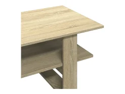Mesa de centro madera de ingeniería roble Sonoma 102x55x42 cm