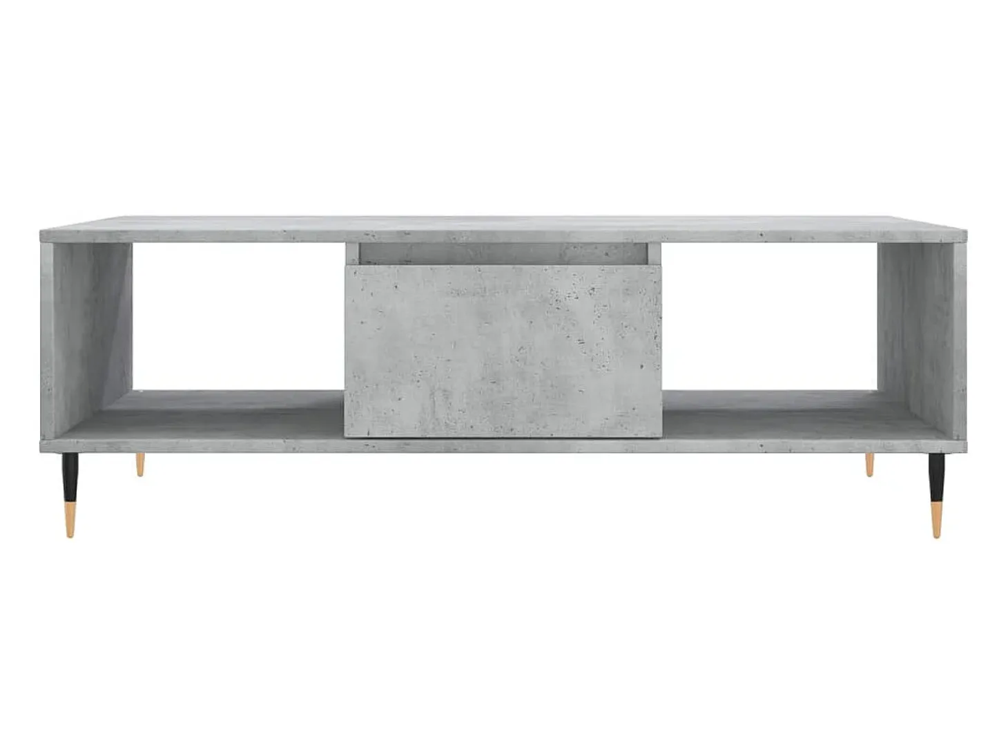 Mesa de centro madera de ingeniería gris hormigón 104x60x35 cm