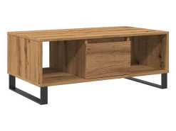 Mesa de centro madera de ingeniería roble artisan 90x50x36,5 cm