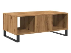 Mesa de centro madera de ingeniería roble artisan 90x50x36,5 cm