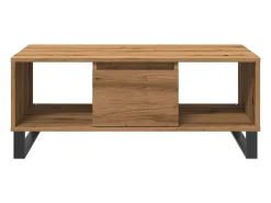 Mesa de centro madera de ingeniería roble artisan 90x50x36,5 cm