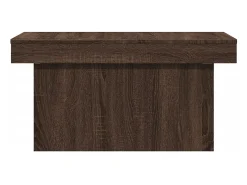 Mesa de centro madera de ingeniería marrón roble 80x55x40 cm