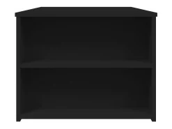 Mesa de centro madera de ingeniería negra 102x55x42 cm
