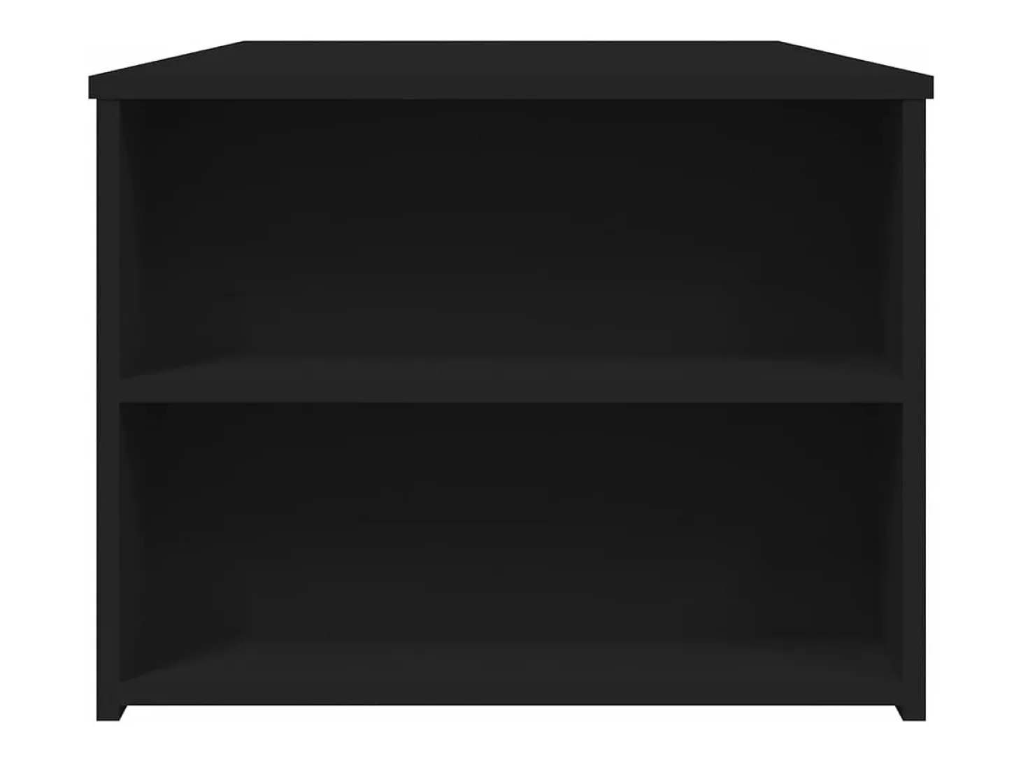 Mesa de centro madera de ingeniería negra 102x55x42 cm