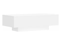 Mesa de centro madera de ingeniería blanco 100x49,5x31 cm