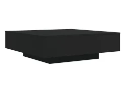 Mesa de centro madera de ingeniería negro 100x100x31 cm