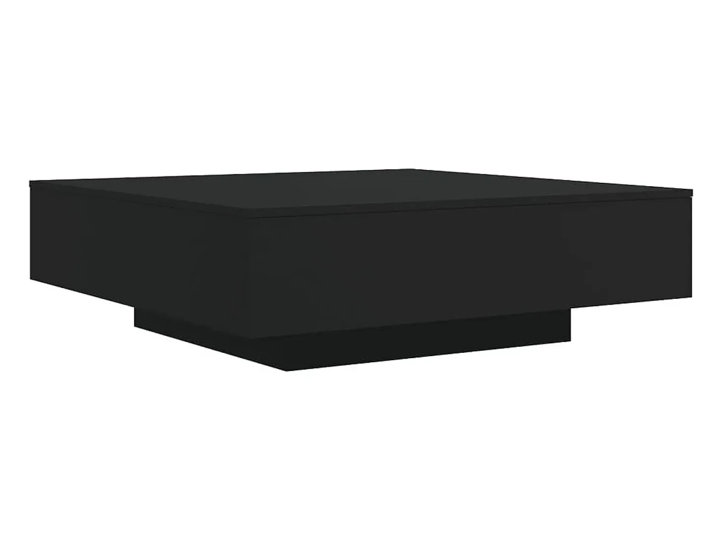 Mesa de centro madera de ingeniería negro 100x100x31 cm