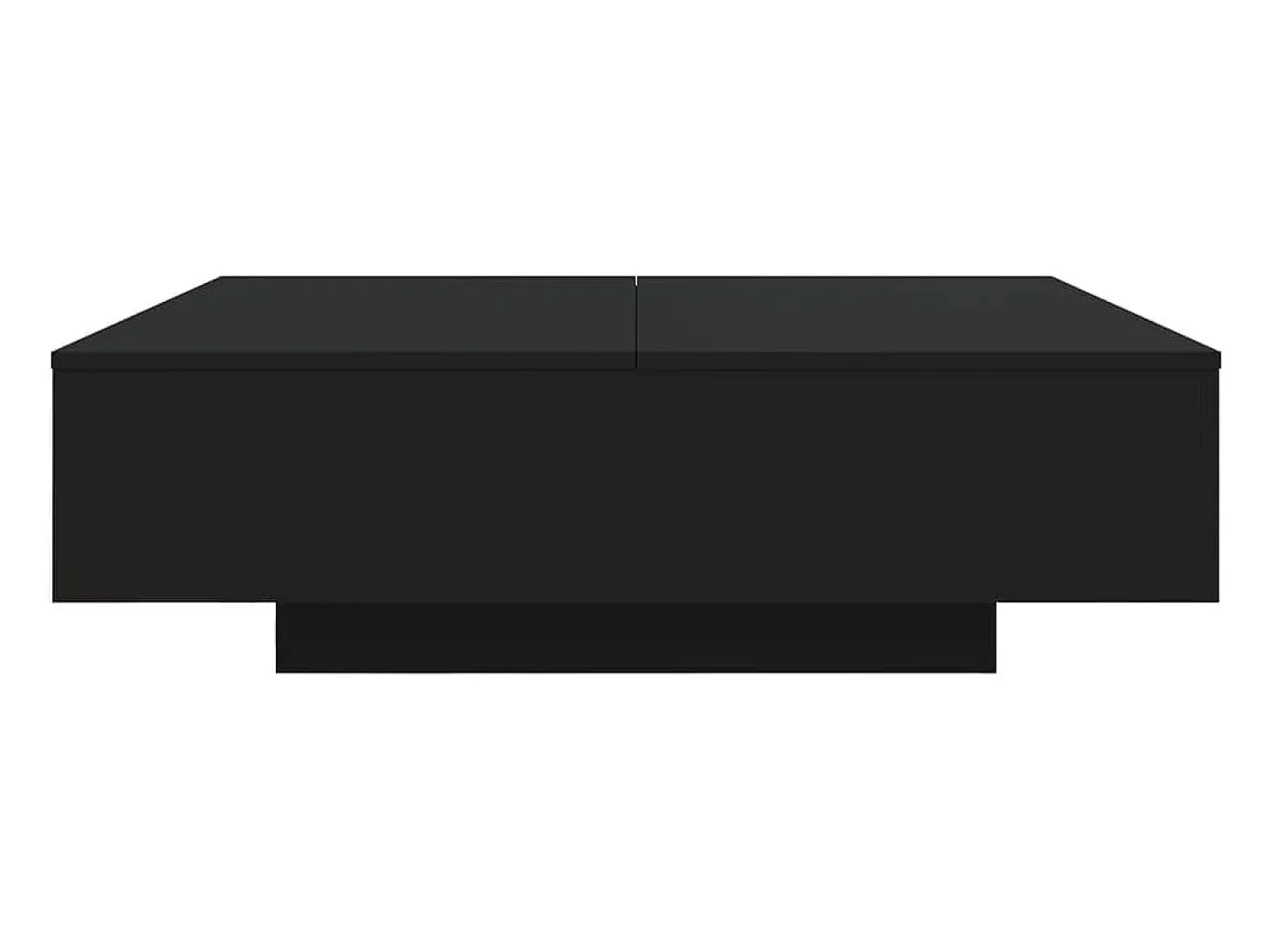 Mesa de centro madera de ingeniería negro 100x100x31 cm