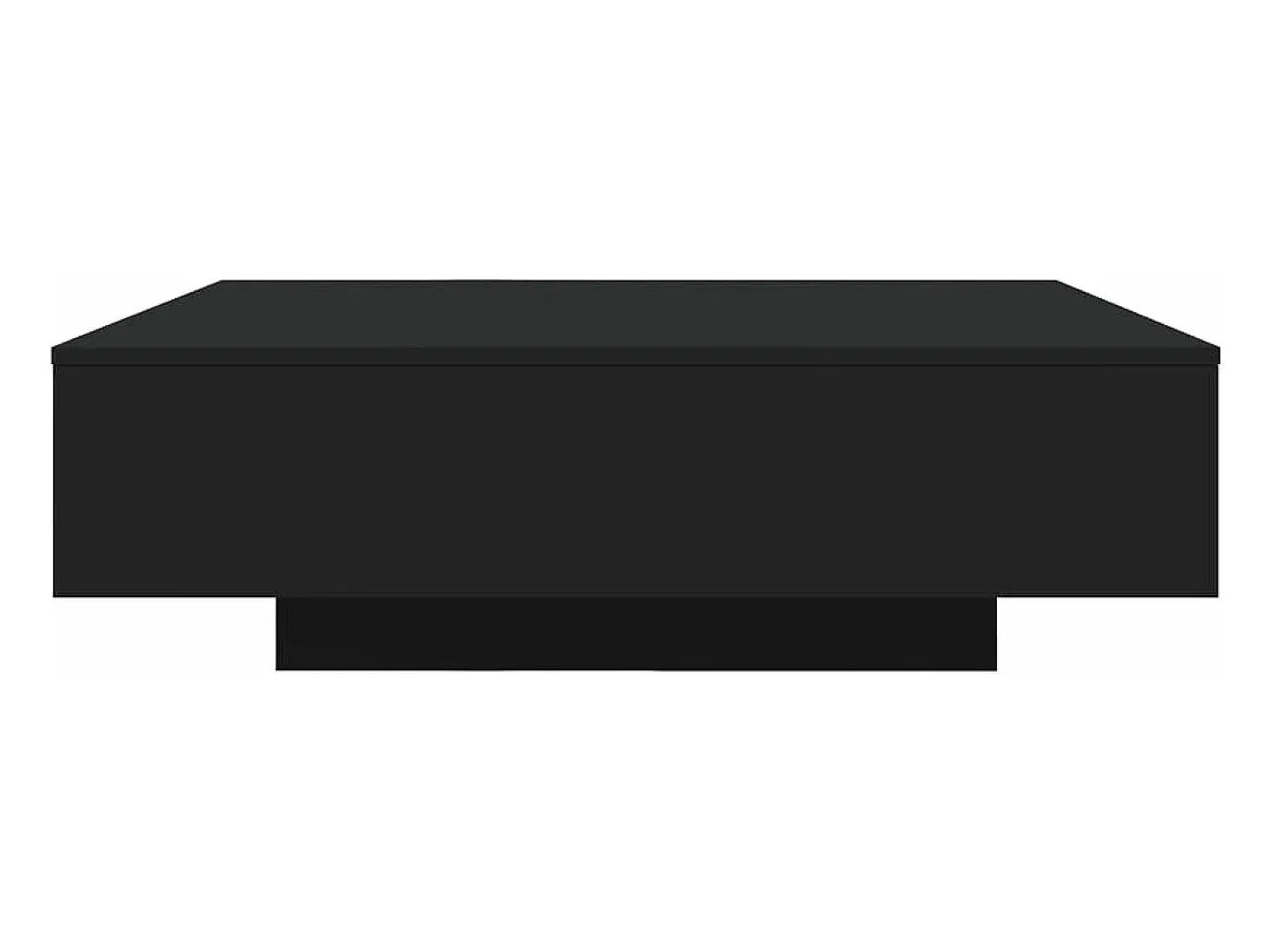 Mesa de centro madera de ingeniería negro 100x100x31 cm