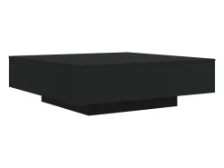 Mesa de centro madera de ingeniería negro 100x100x31 cm