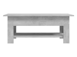 Mesa de centro madera de ingeniería gris hormigón 102x55x42 cm