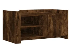 Mesa de centro madera de ingeniería roble ahumado 100x50x50 cm