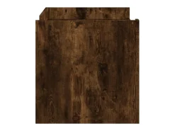 Mesa de centro madera de ingeniería roble ahumado 100x50x50 cm