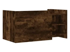 Mesa de centro madera de ingeniería roble ahumado 100x50x50 cm