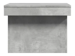 Mesa de centro madera de ingeniería gris hormigón 80x55x40 cm