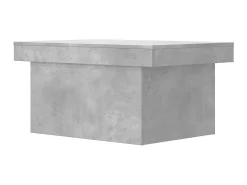 Mesa de centro madera de ingeniería gris hormigón 80x55x40 cm