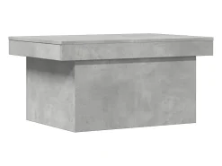 Mesa de centro madera de ingeniería gris hormigón 80x55x40 cm