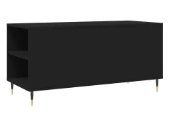 Mesa de centro madera de ingeniería negro 102x44,5x50 cm