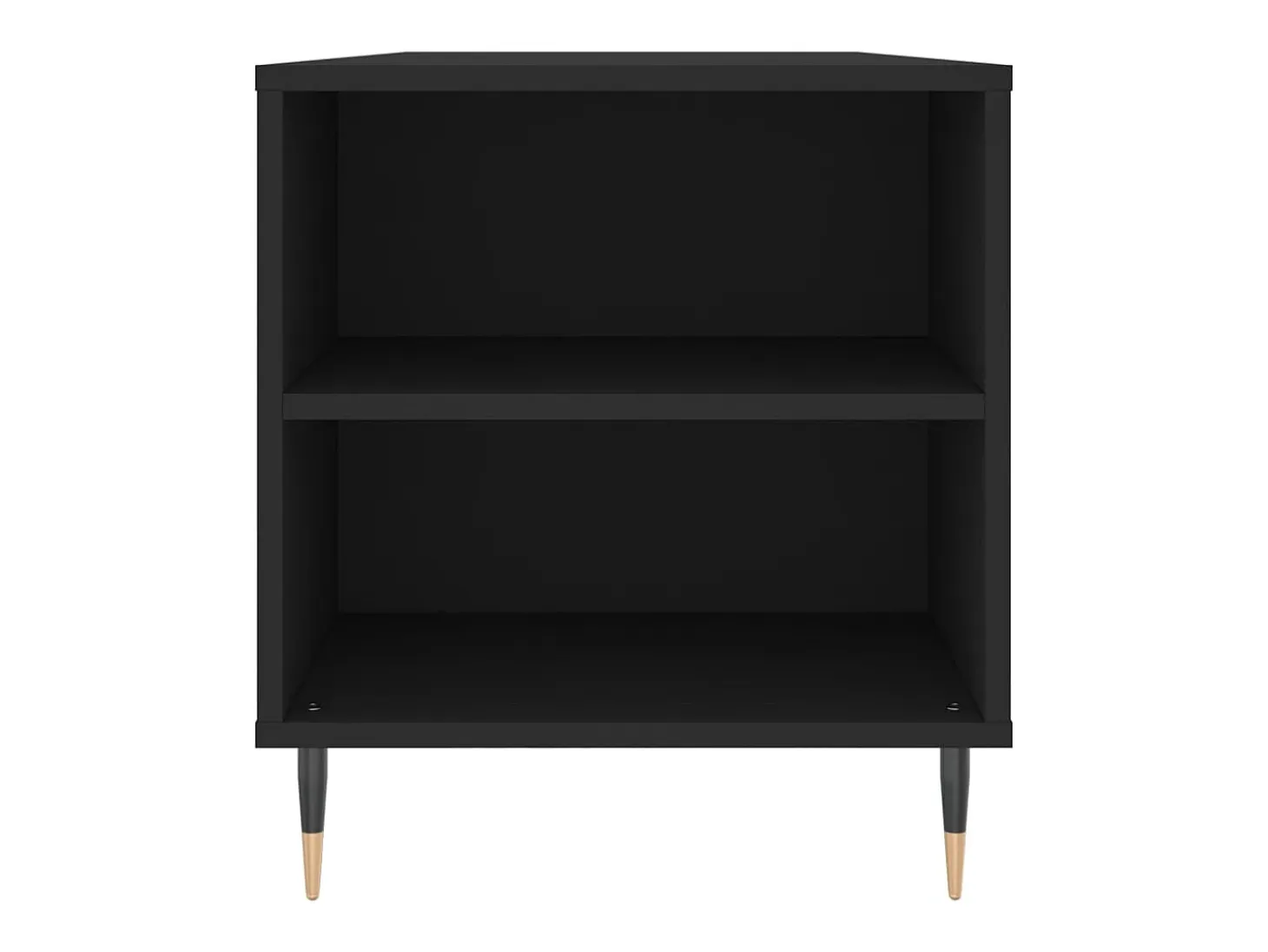 Mesa de centro madera de ingeniería negro 102x44,5x50 cm