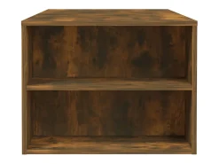 Mesa de centro madera de ingeniería roble ahumado 102x55x42 cm