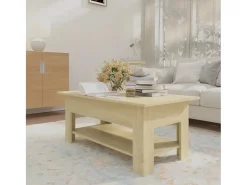 Mesa de centro madera de ingeniería roble Sonoma 102x55x42 cm
