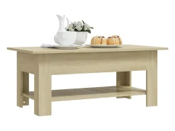 Mesa de centro madera de ingeniería roble Sonoma 102x55x42 cm