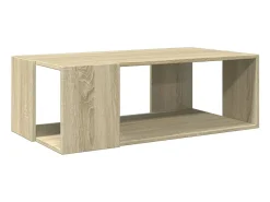 Mesa de centro madera de ingeniería roble Sonoma 89,5x48x30 cm