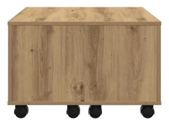 Mesa de centro madera de ingeniería roble artisan 60x60x38 cm