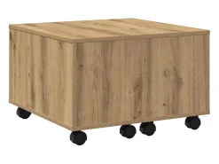 Mesa de centro madera de ingeniería roble artisan 60x60x38 cm